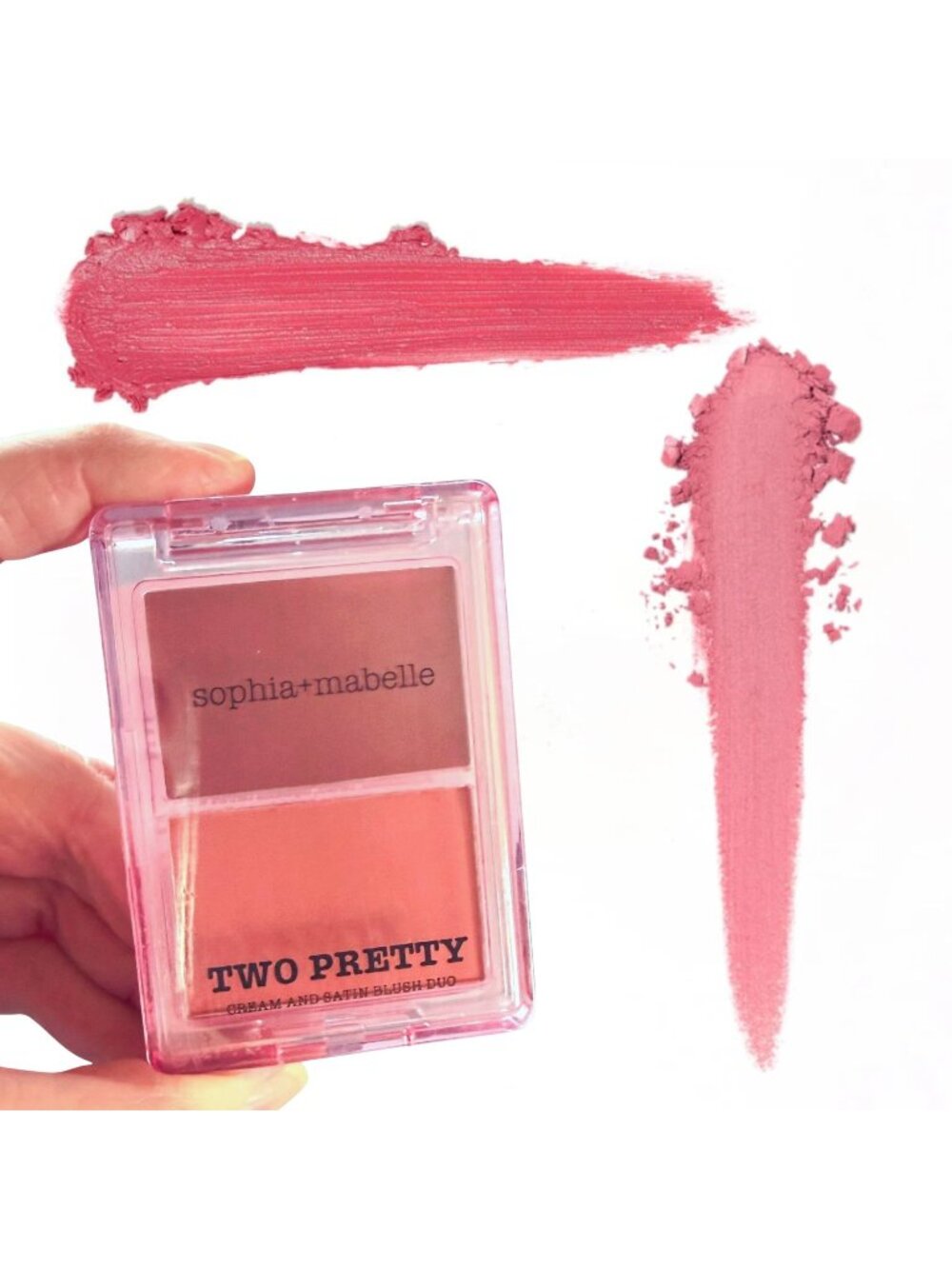 Sophia Mabelle Two Pretty Cream And Satin Blush Duo Strawberry Sorbet High-Quali